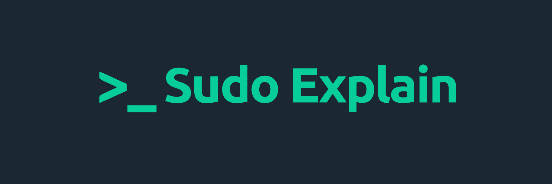 Sudo Explain